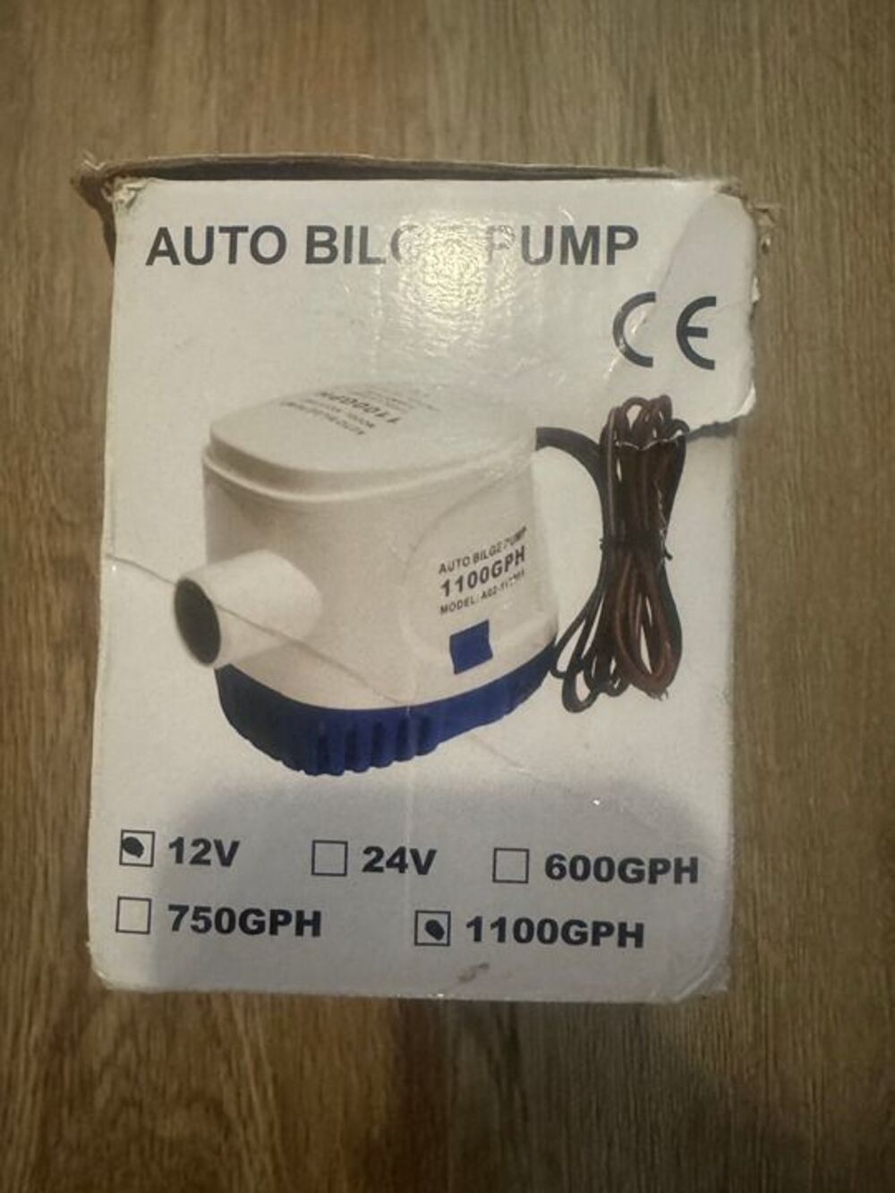 Generic 12V automatic submersible bilge pump